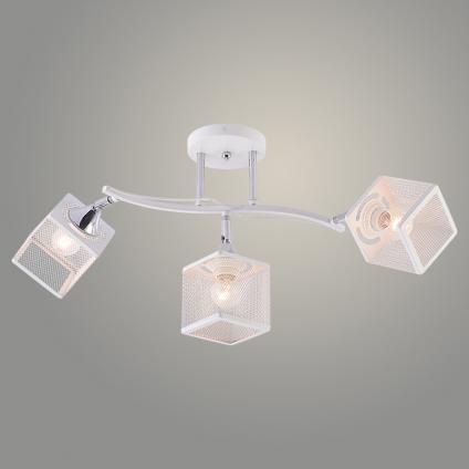 Люстра XA1748/3 WH+CR белый/хром 3х60W E27 d630 h300, HN25